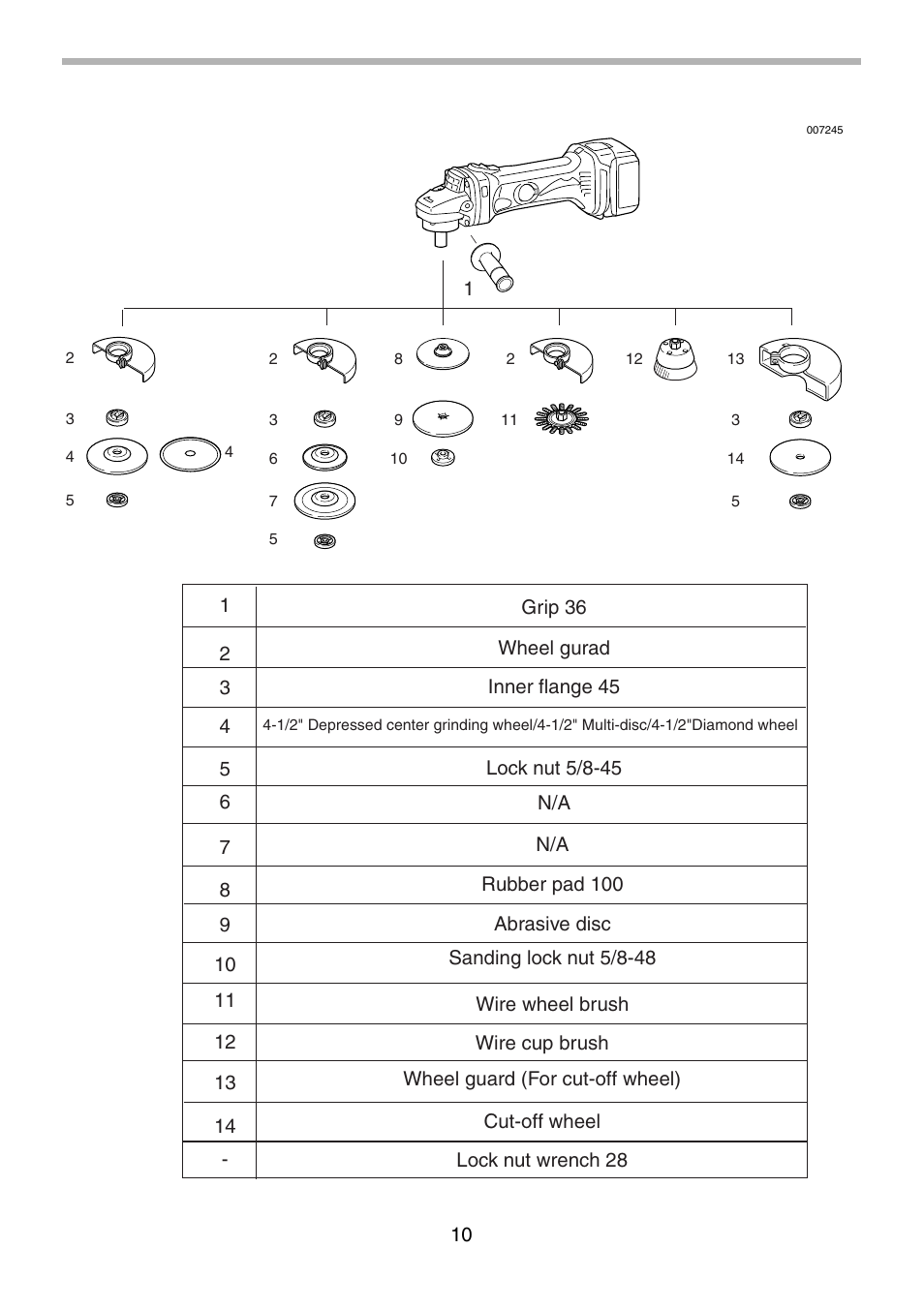Makita BGA452 User Manual | Page 10 / 36