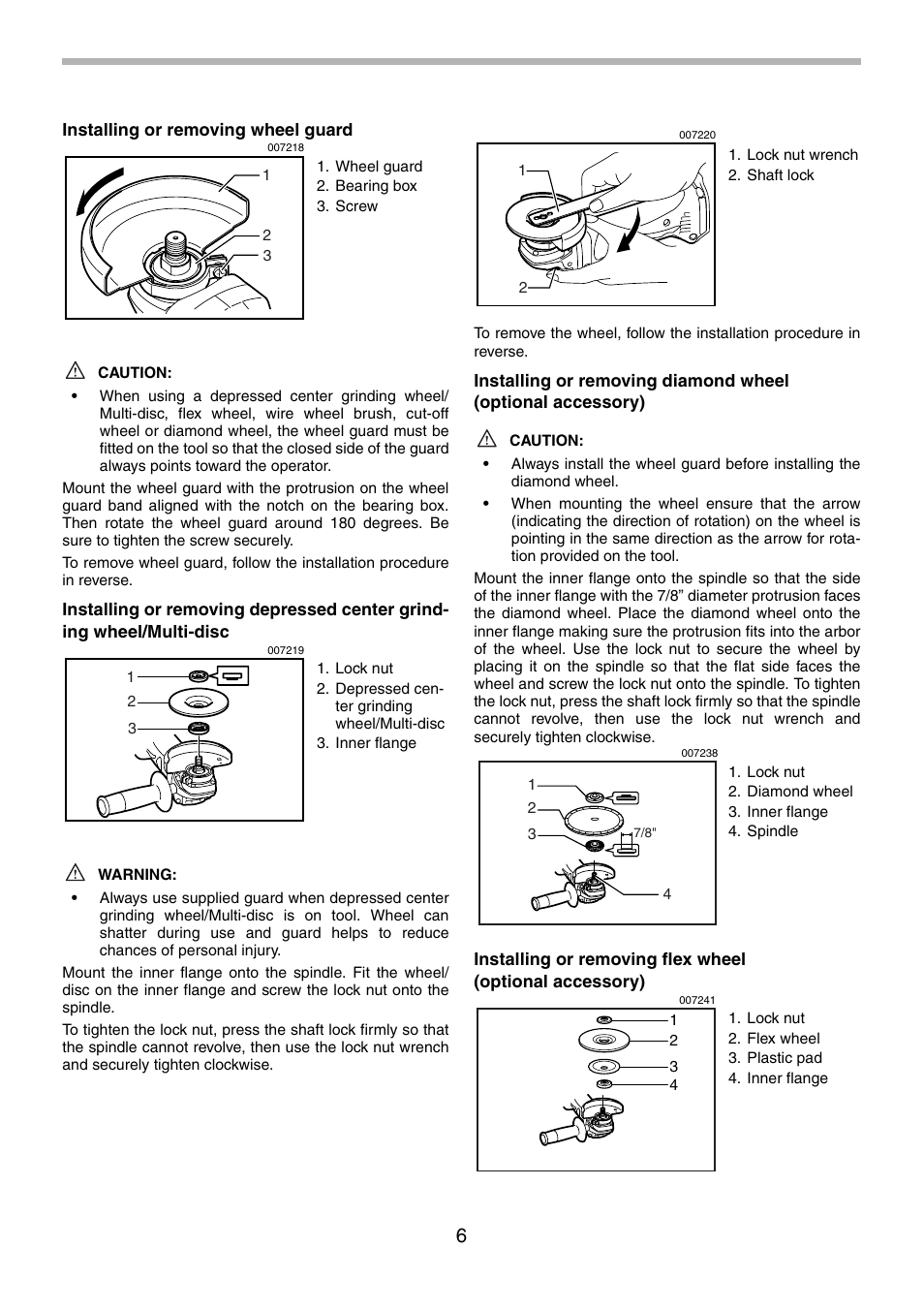 Makita BGA452 User Manual | Page 6 / 36