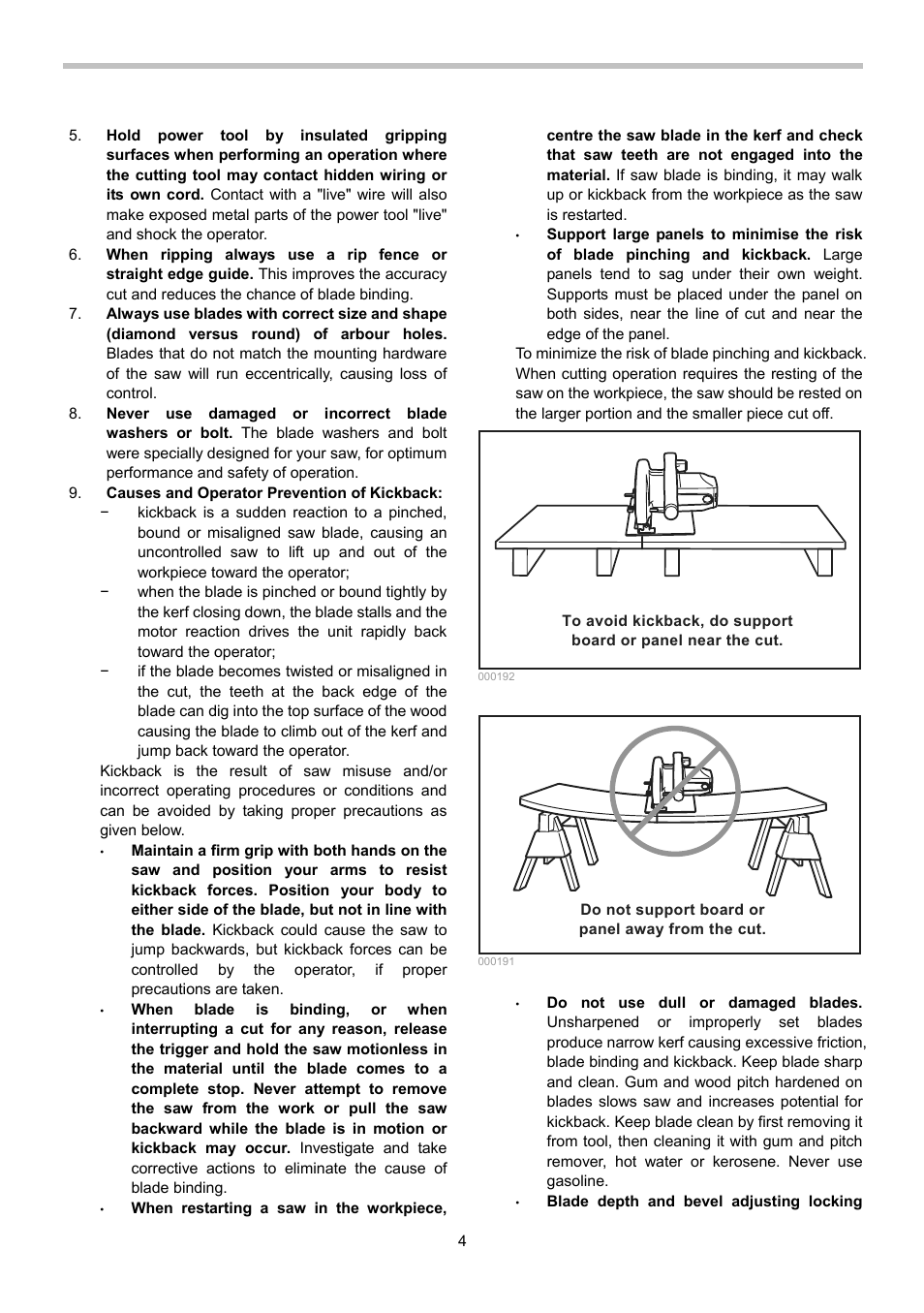 Makita BSS500 User Manual | Page 4 / 36