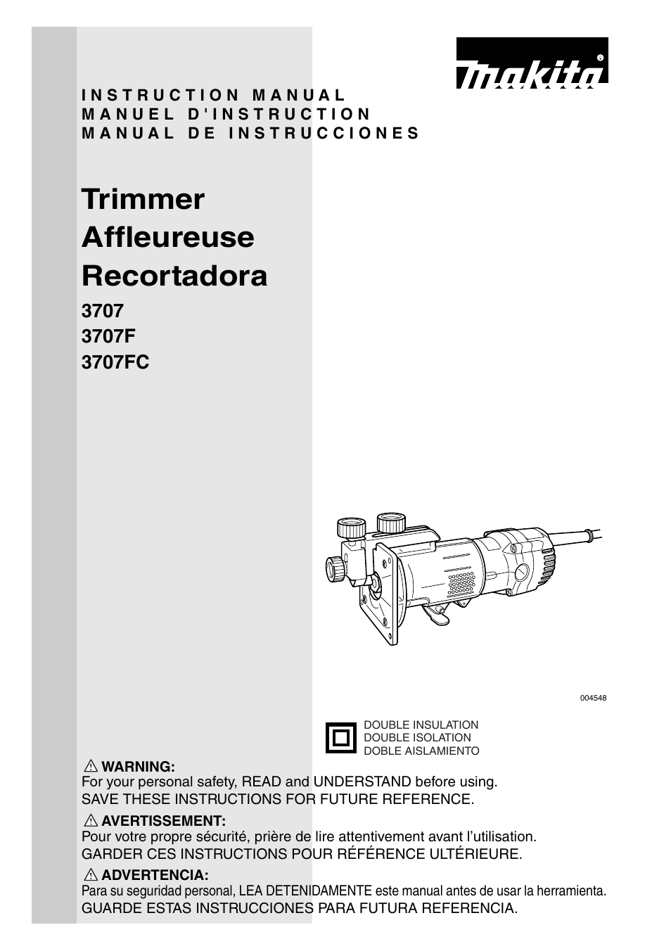 Makita 3707F User Manual | 28 pages