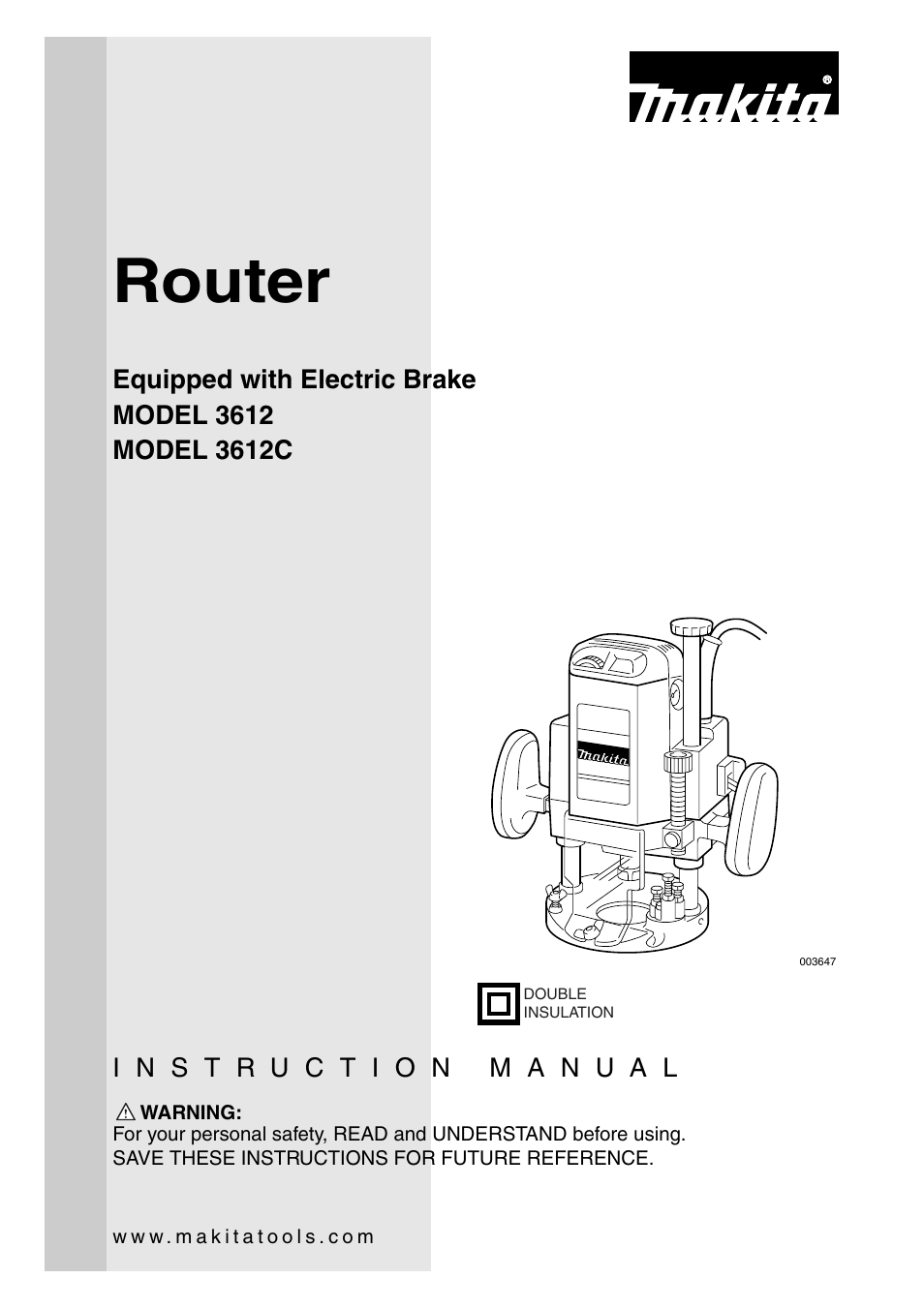 Makita 3612C User Manual | 20 pages