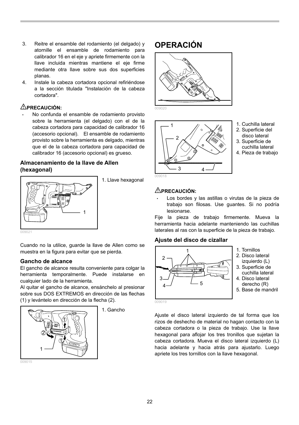 Operación | Makita BJS130 User Manual | Page 22 / 28