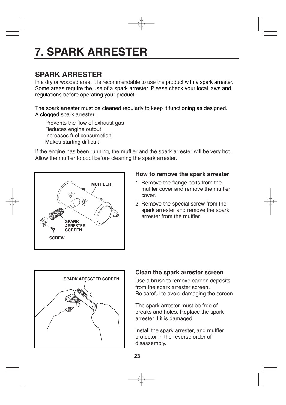 Spark arrester | Makita G12010R User Manual | Page 34 / 44