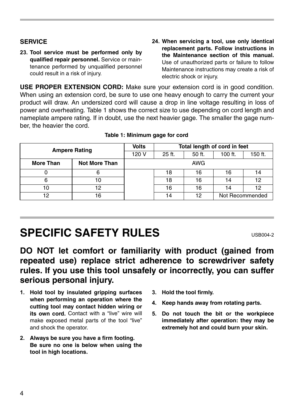 Specific safety rules | Makita 6812 User Manual | Page 4 / 16