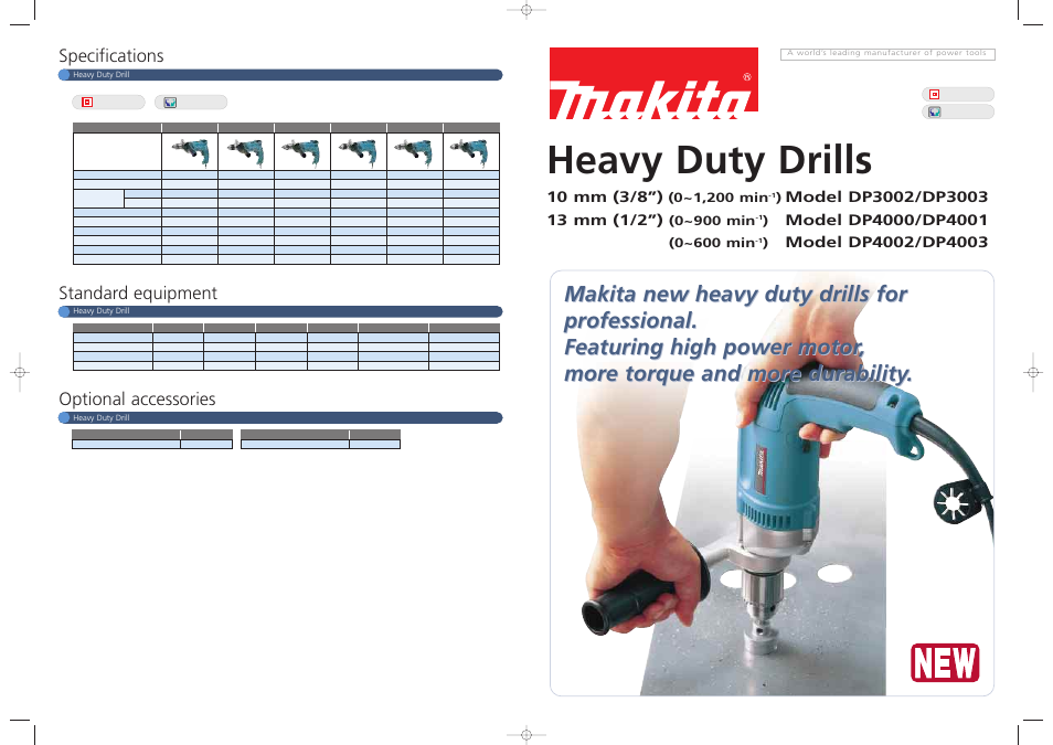 Makita DP4002  EN User Manual | 2 pages