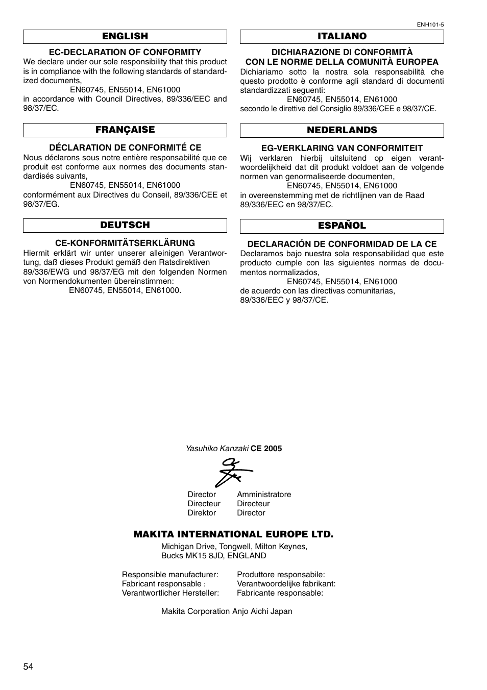 Makita HR2450X User Manual | Page 13 / 19