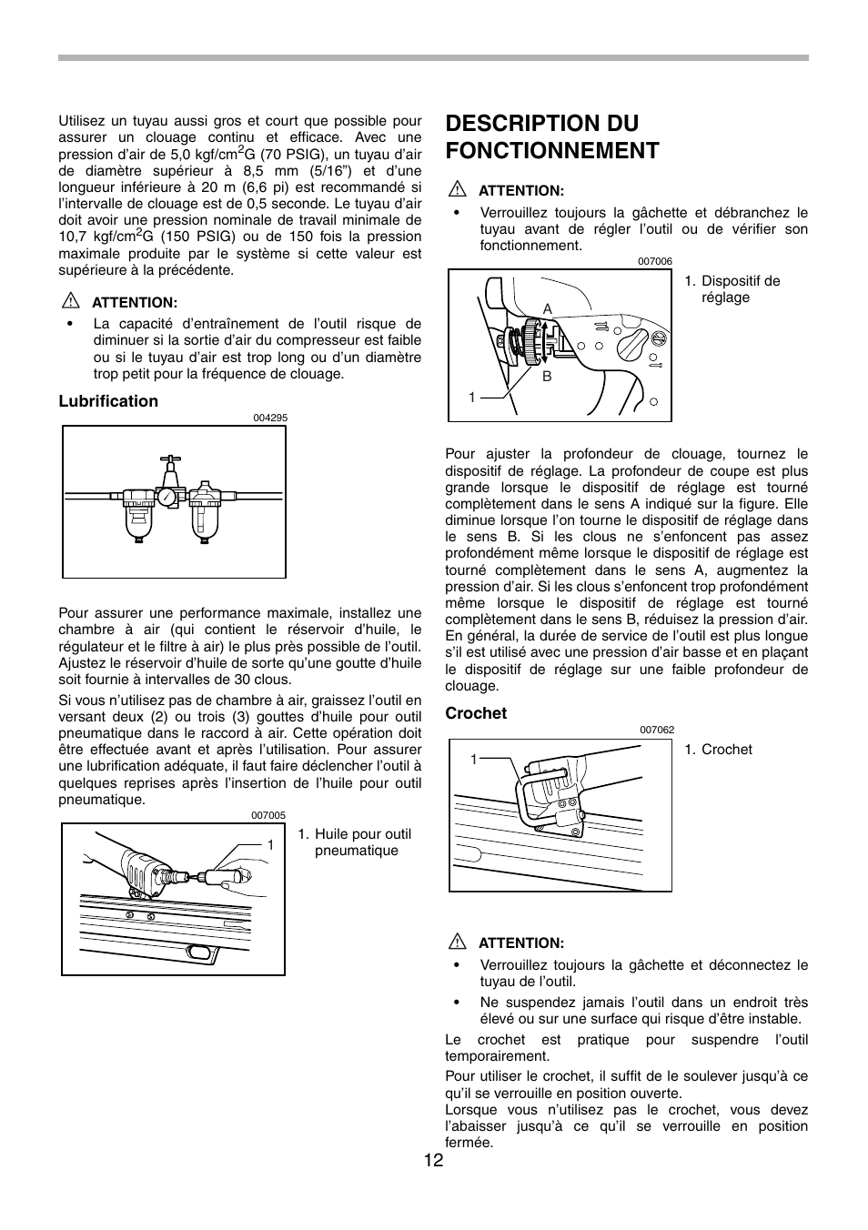 Description du fonctionnement | Makita AN943 User Manual | Page 12 / 28