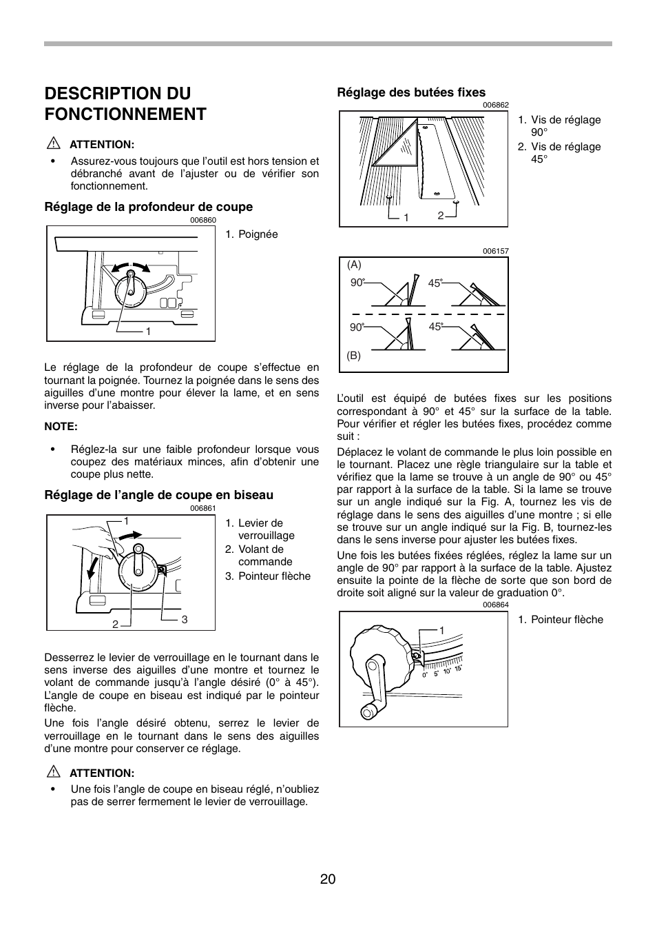 Description du fonctionnement | Makita 2702X1 User Manual | Page 20 / 48