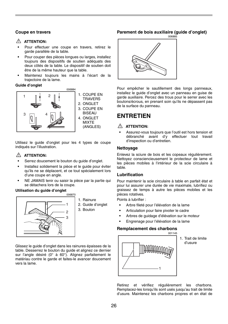 Entretien | Makita 2702X1 User Manual | Page 26 / 48