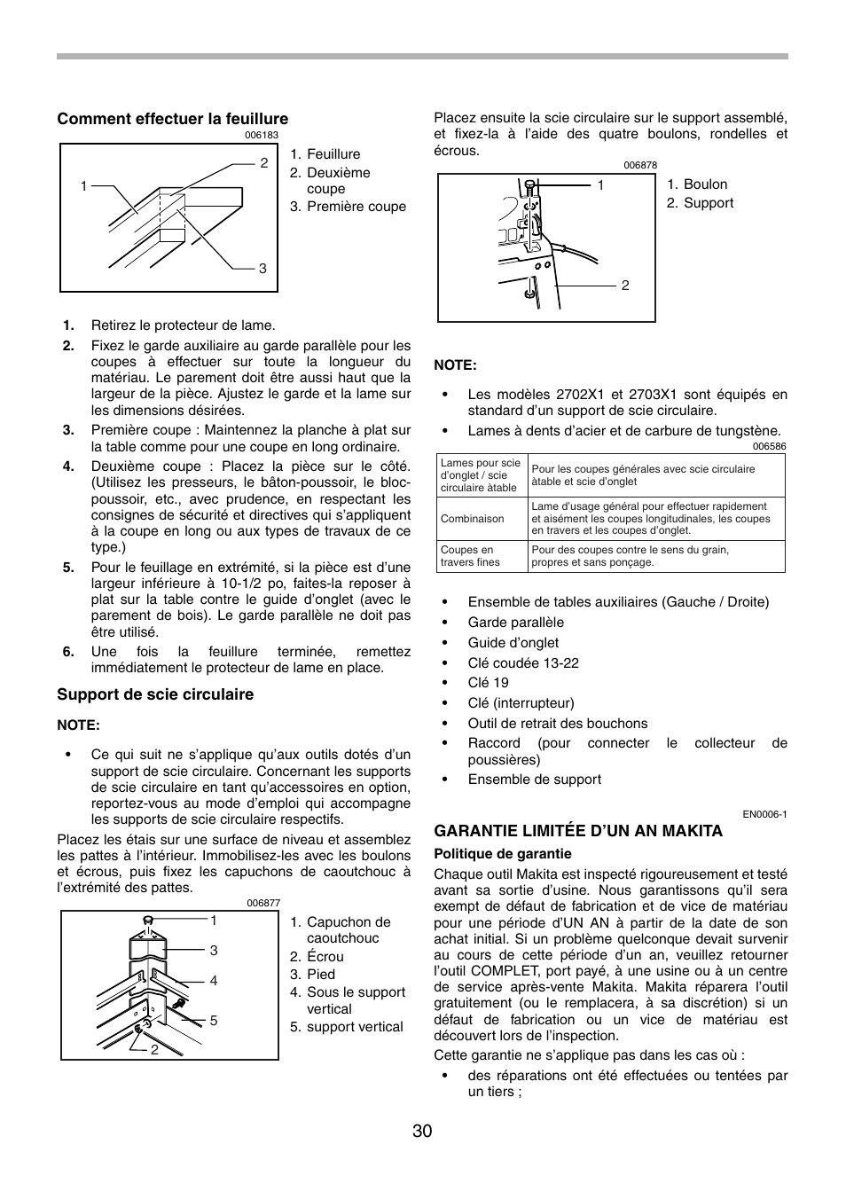 Makita 2702X1 User Manual | Page 30 / 48