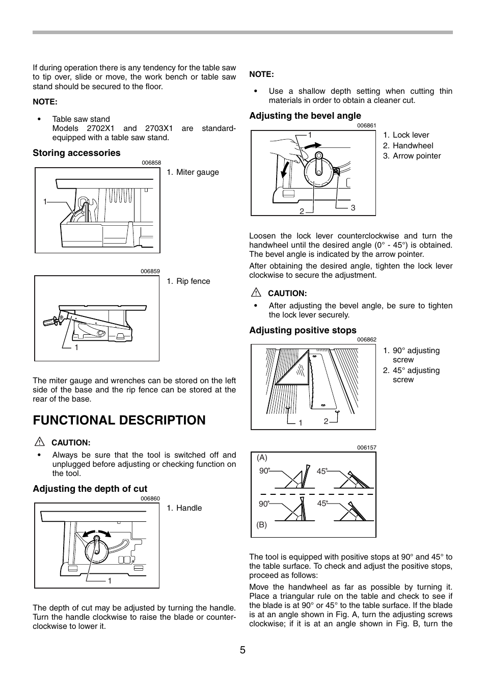 Functional description | Makita 2702X1 User Manual | Page 5 / 48