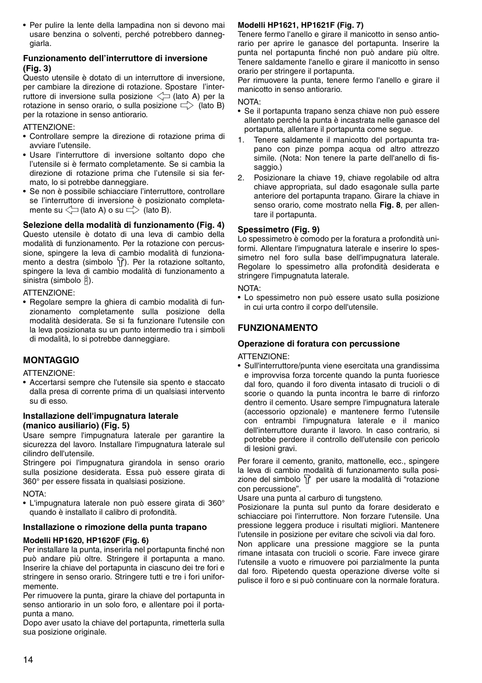 Makita HP1620 User Manual | Page 14 / 44