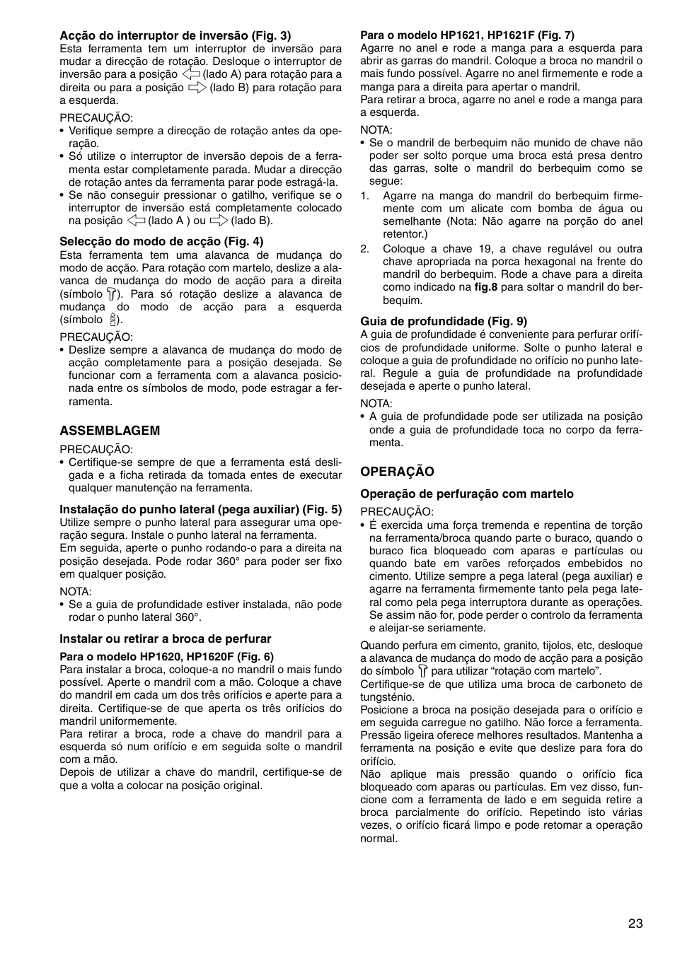Makita HP1620 User Manual | Page 23 / 44