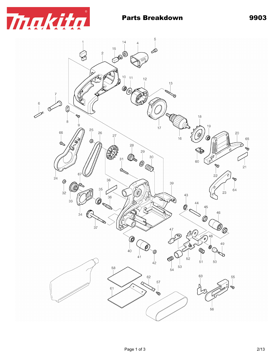 Makita 990 User Manual | 3 pages