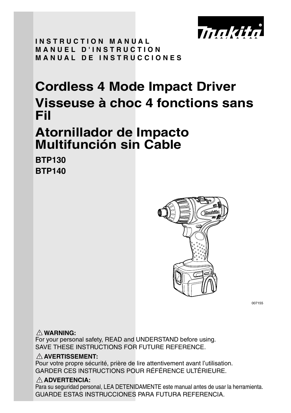 Makita BTP140 User Manual | 36 pages