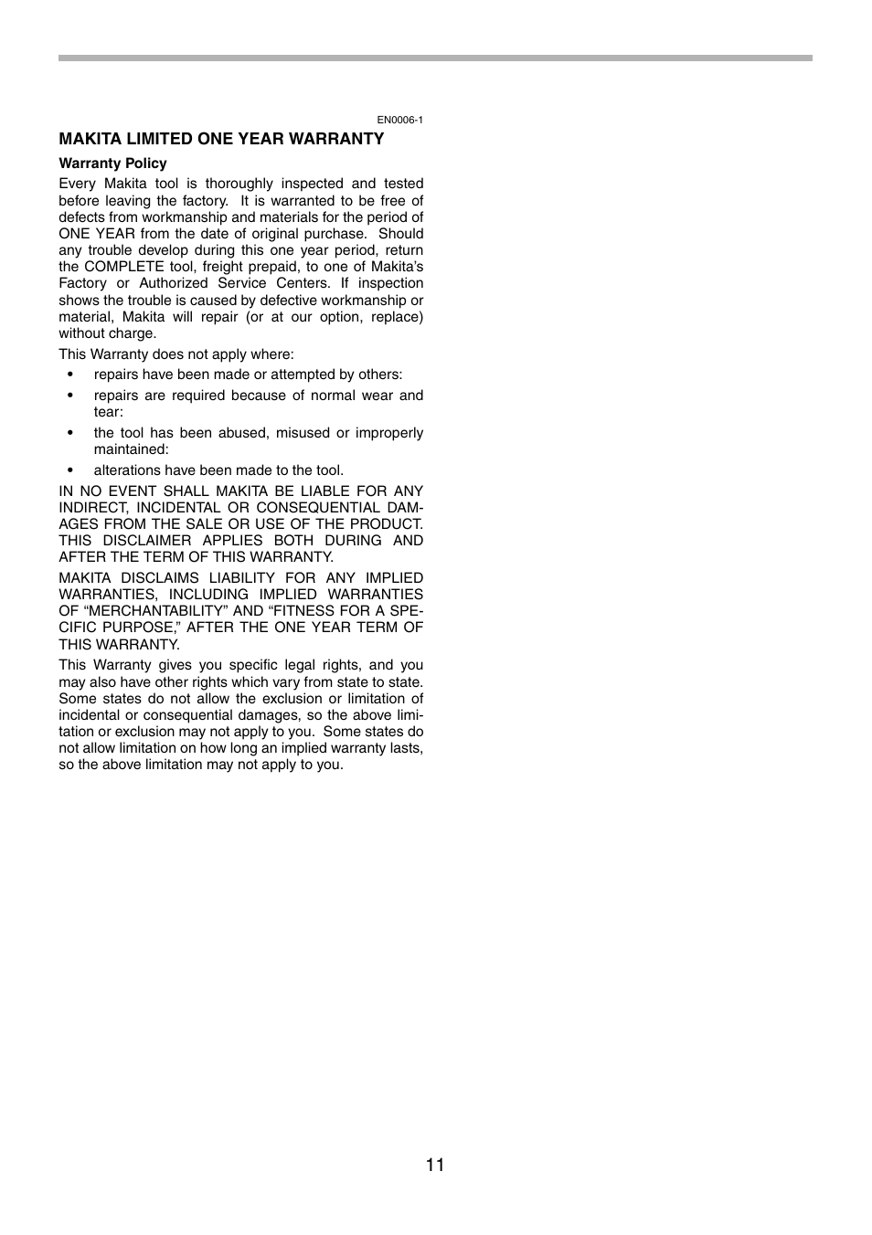 Makita BTP140 User Manual | Page 11 / 36