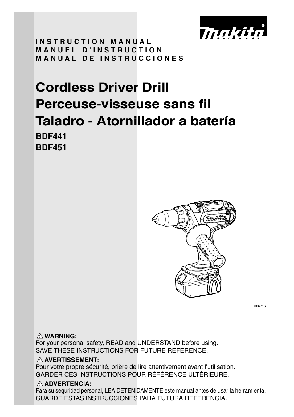 Makita BDF451 User Manual | 28 pages