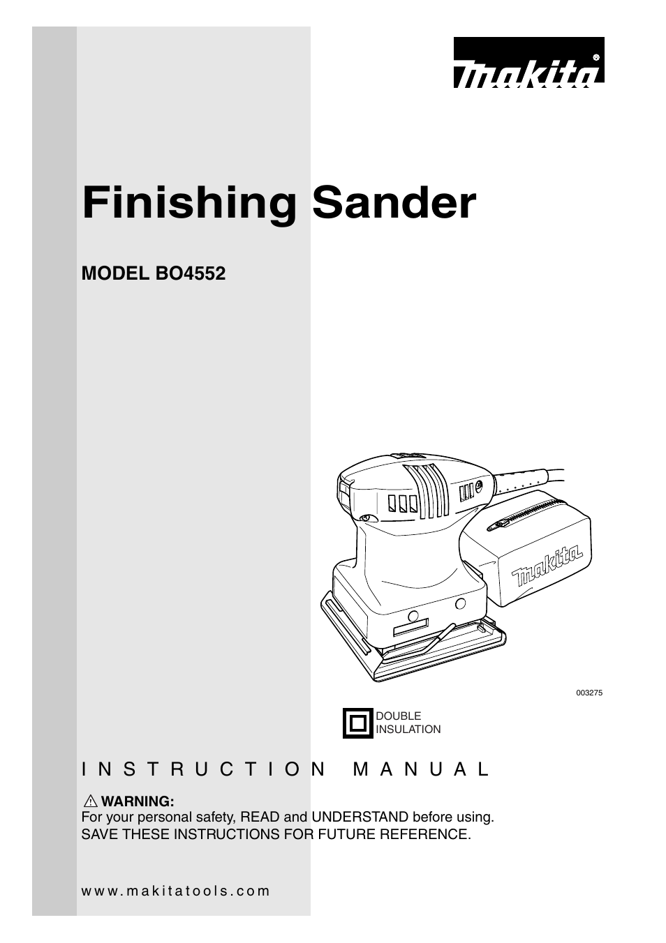 Makita BO4552 003275 User Manual | 12 pages
