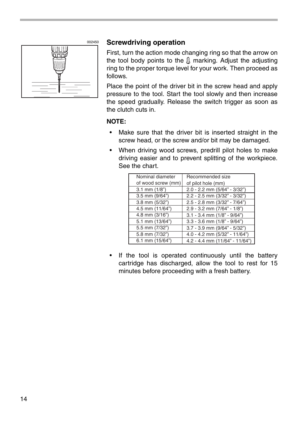 Makita 8413D User Manual | Page 14 / 24