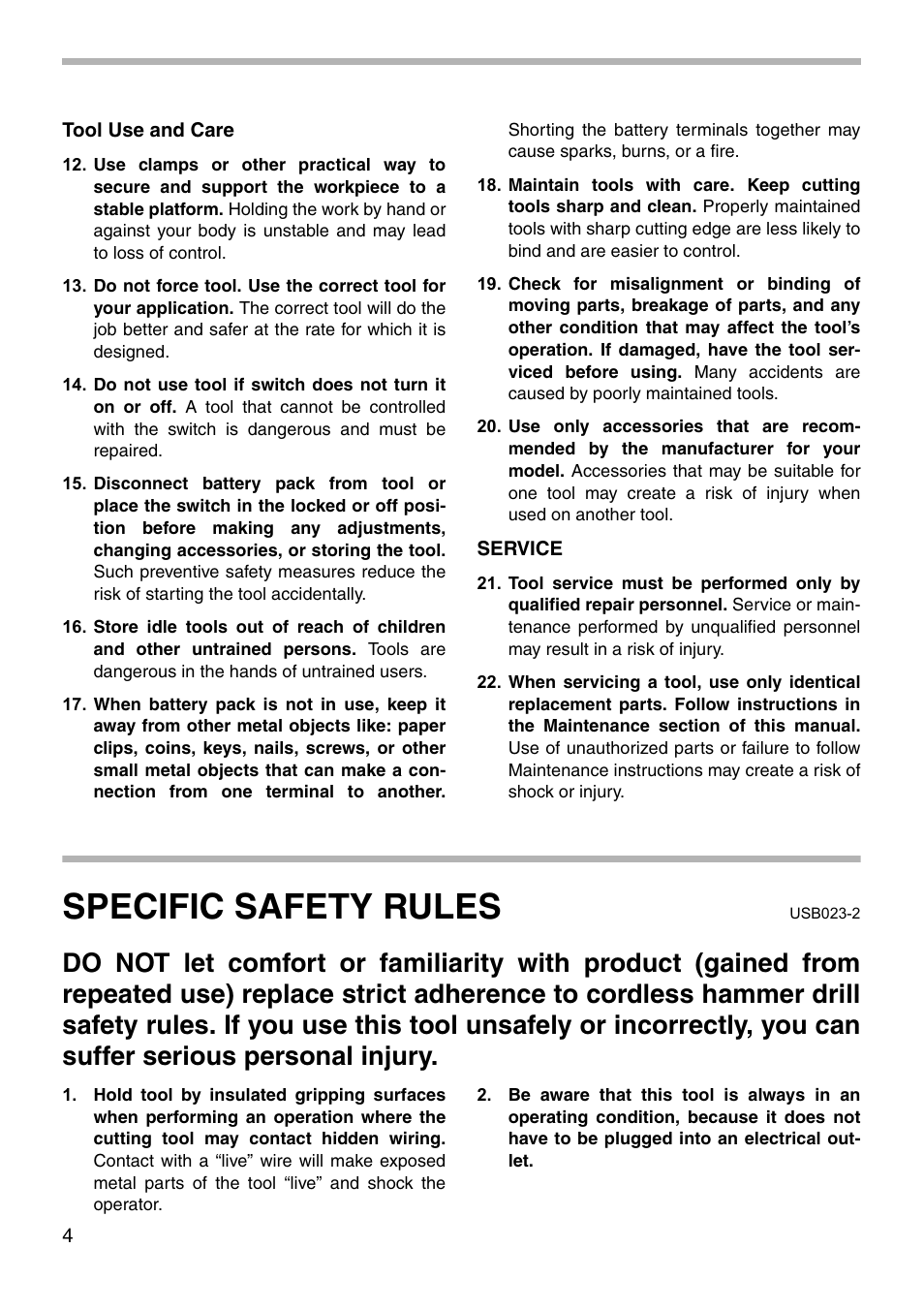 Specific safety rules | Makita 8413D User Manual | Page 4 / 24