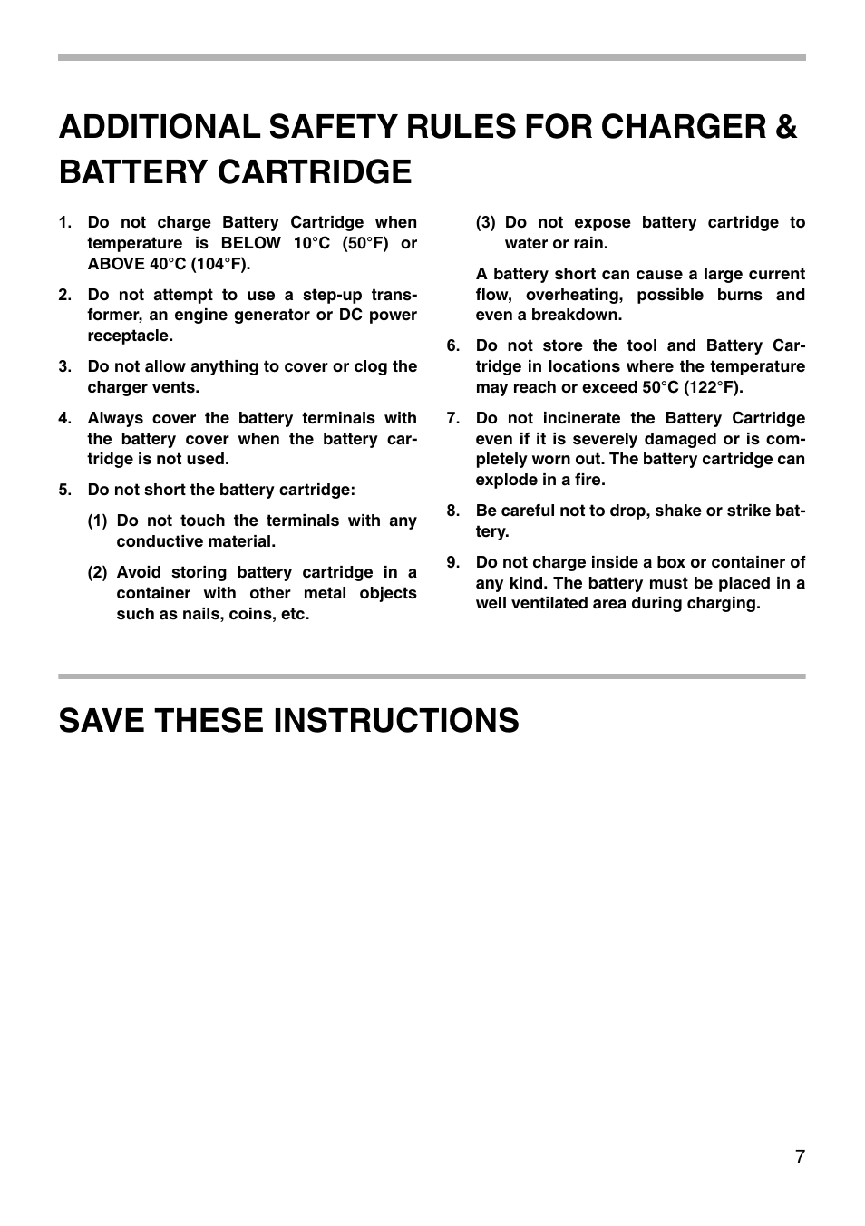 Save these instructions | Makita 8413D User Manual | Page 7 / 24