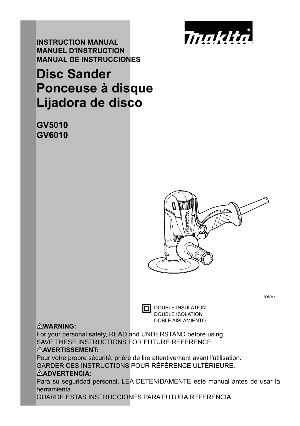 Makita GV5010 User Manual | 24 pages