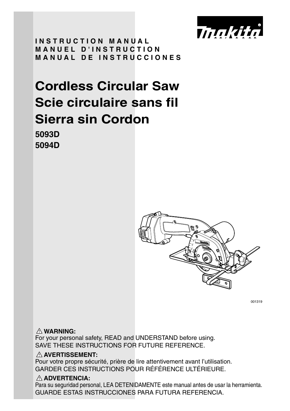 Makita 5094D User Manual | 28 pages