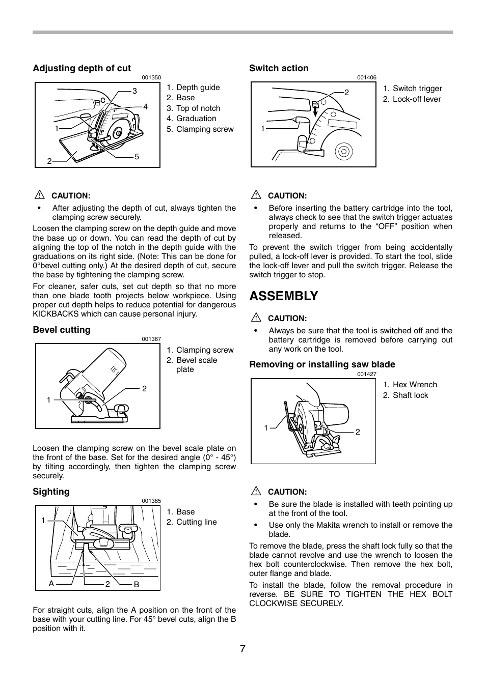 Assembly | Makita 5094D User Manual | Page 7 / 28