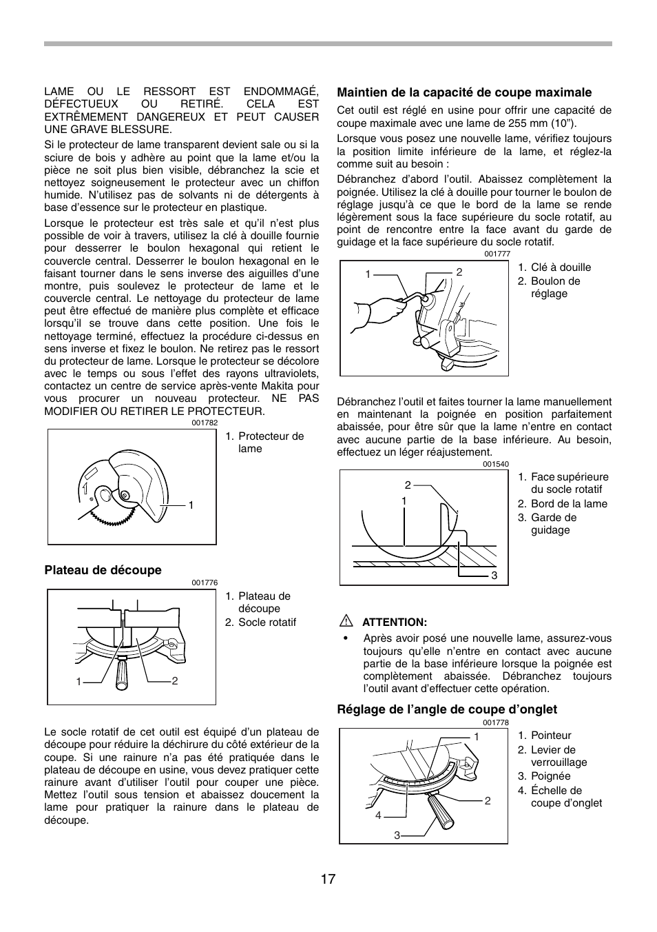 Makita LS1030N User Manual | Page 17 / 40