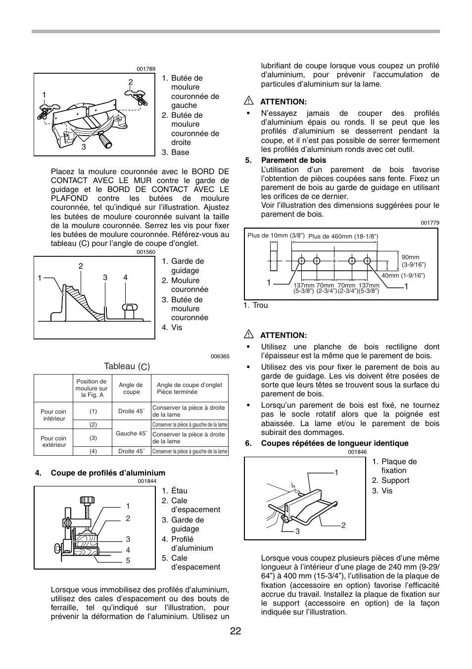 Tableau (c) | Makita LS1030N User Manual | Page 22 / 40