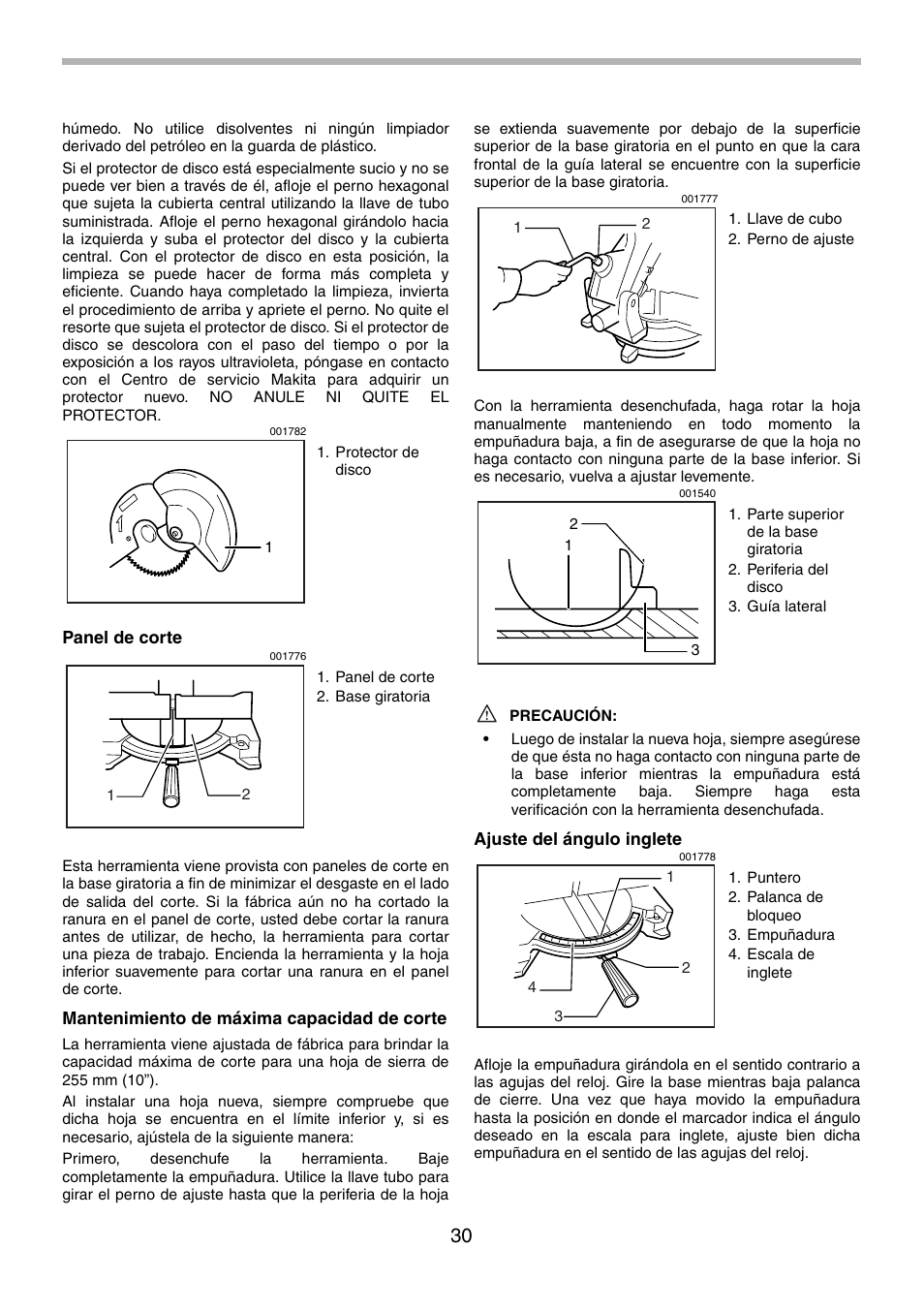 Makita LS1030N User Manual | Page 30 / 40