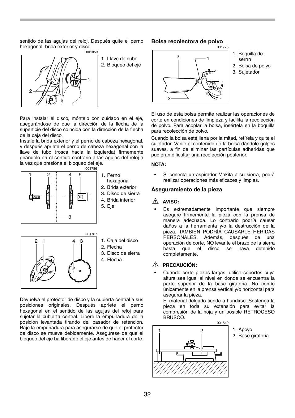 Makita LS1030N User Manual | Page 32 / 40