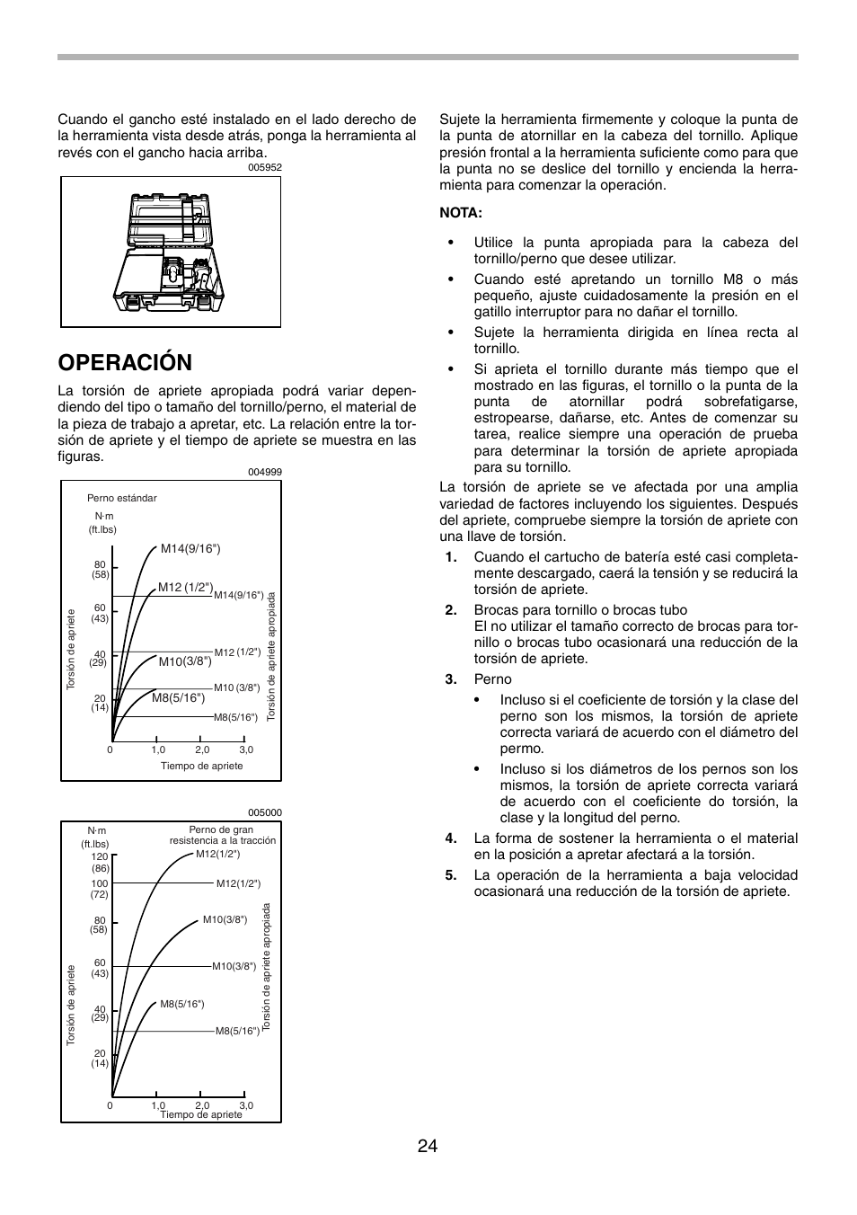 Operación | Makita 6935FD User Manual | Page 24 / 28