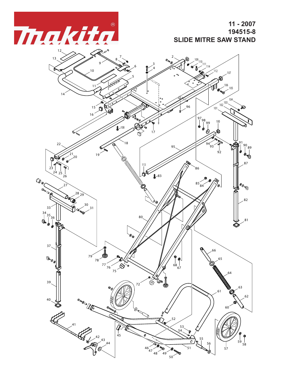 Makita 194515-8 User Manual | 4 pages