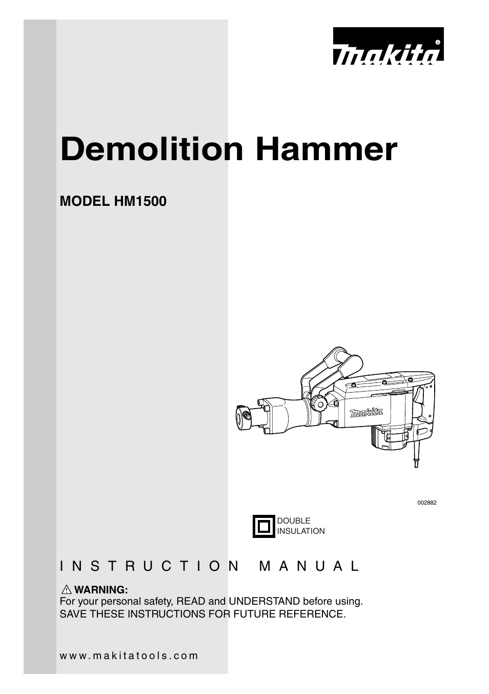 Makita HM1500 User Manual | 16 pages