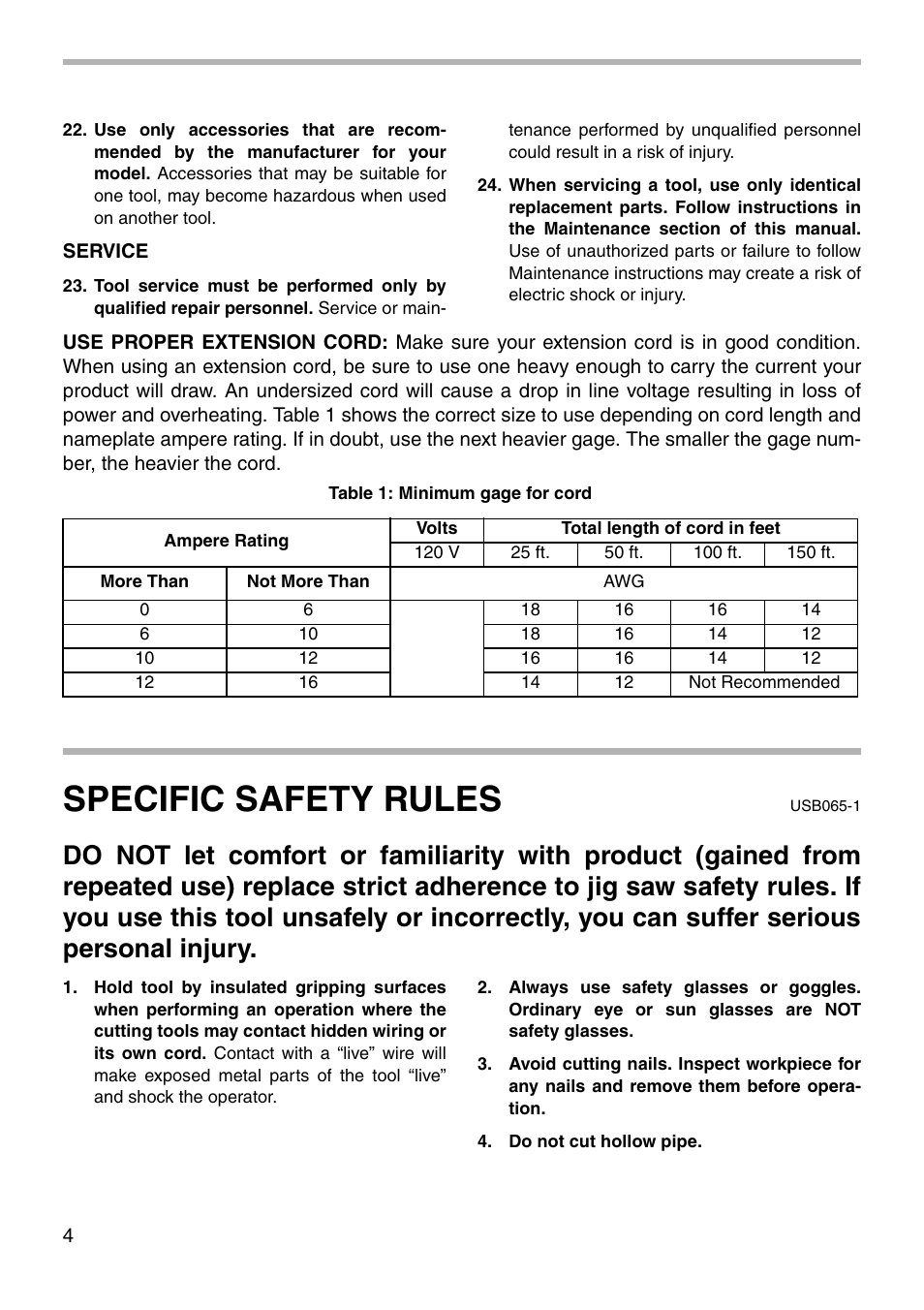Specific safety rules | Makita 4341FCT User Manual | Page 4 / 20