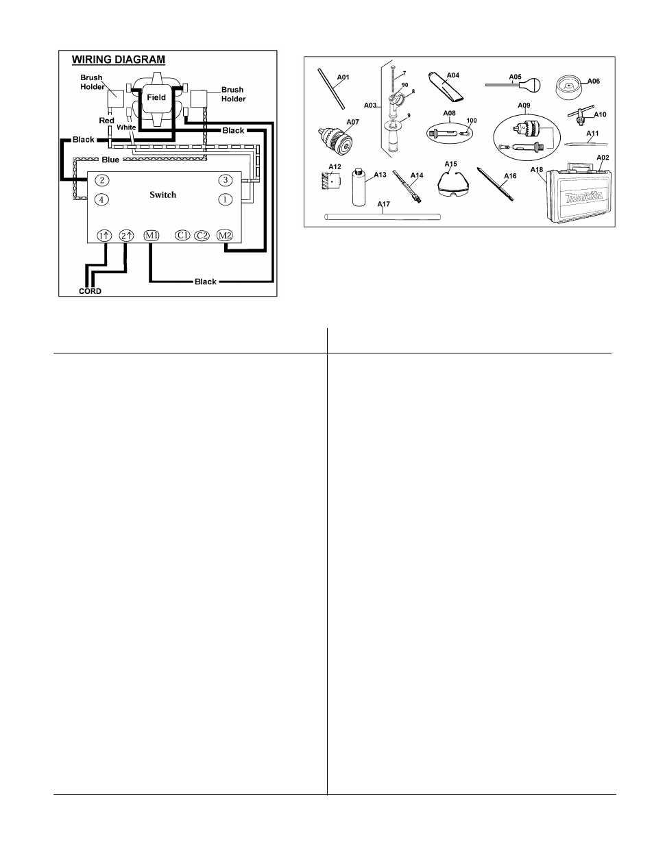 Makita HR2450 User Manual | Page 2 / 5