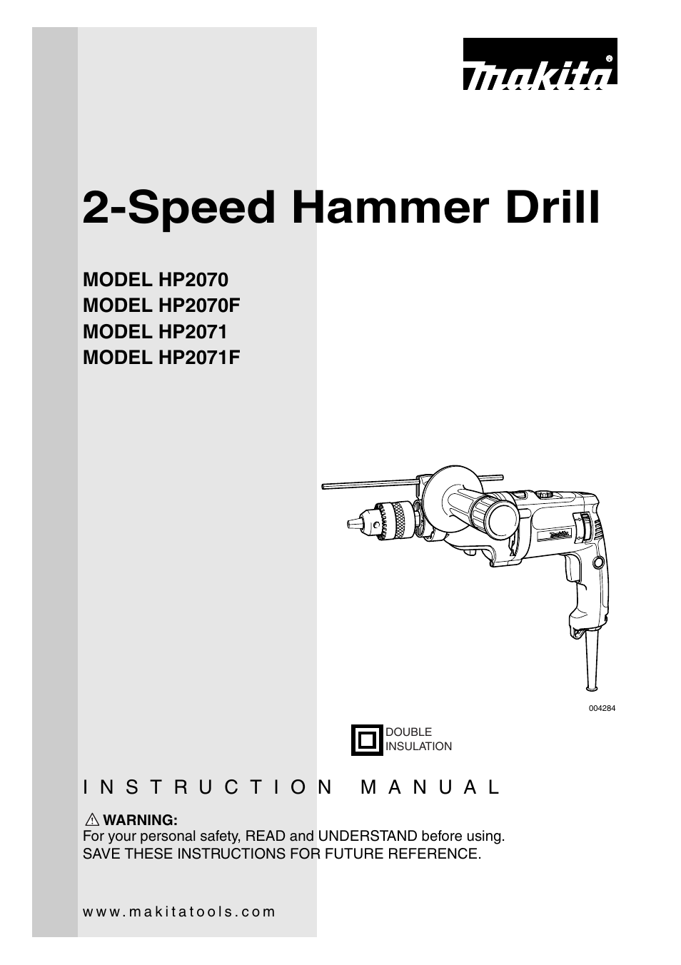 Makita HP2071 User Manual | 16 pages