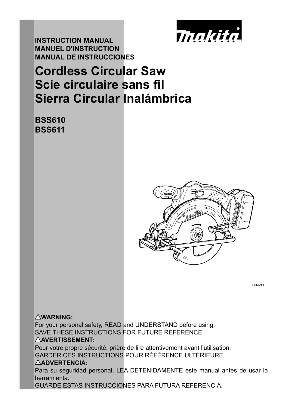 Makita BSS610 User Manual | 36 pages