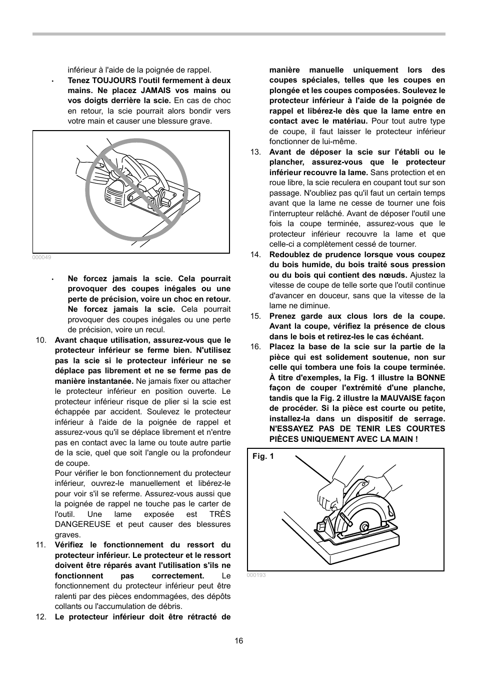 Makita BSS610 User Manual | Page 16 / 36