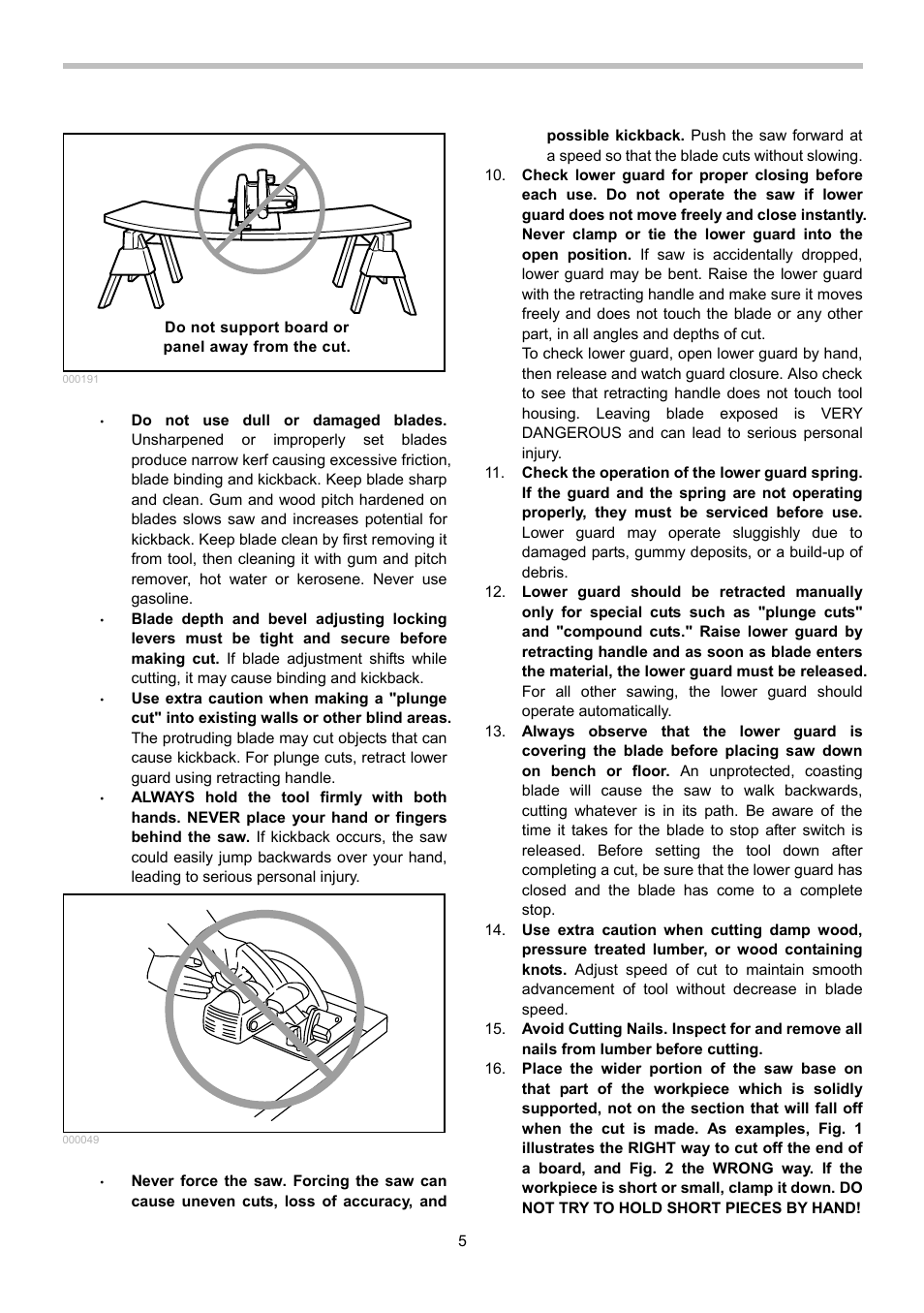 Makita BSS610 User Manual | Page 5 / 36