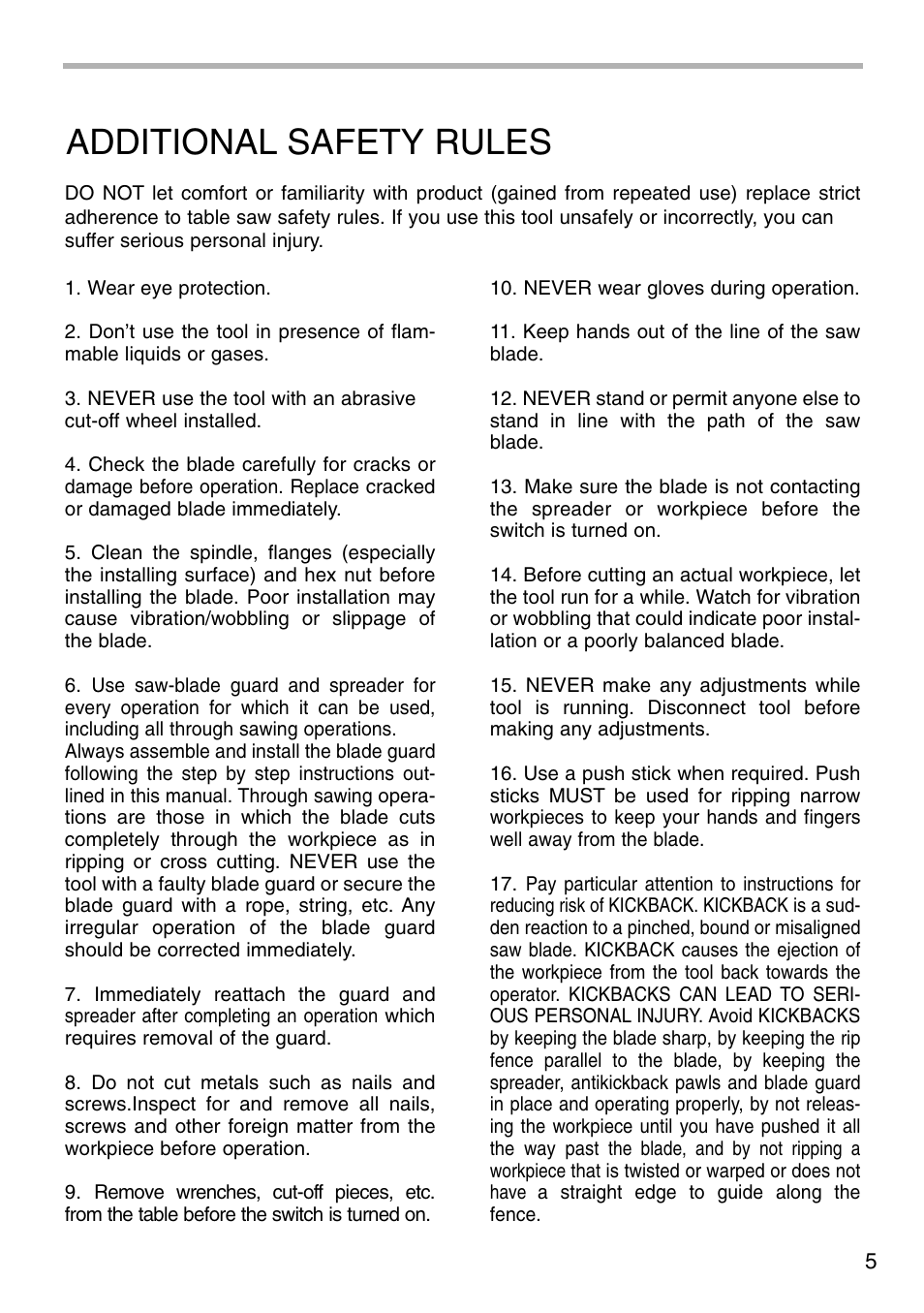 Additional safety rules | Makita 2703X1 User Manual | Page 5 / 28