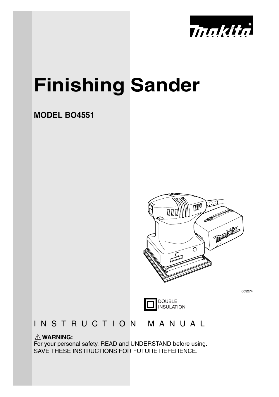 Makita BO4551 User Manual | 12 pages