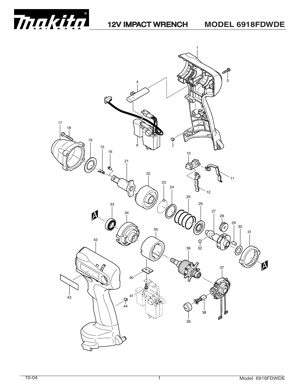 Makita 6918FDWDE User Manual | 2 pages