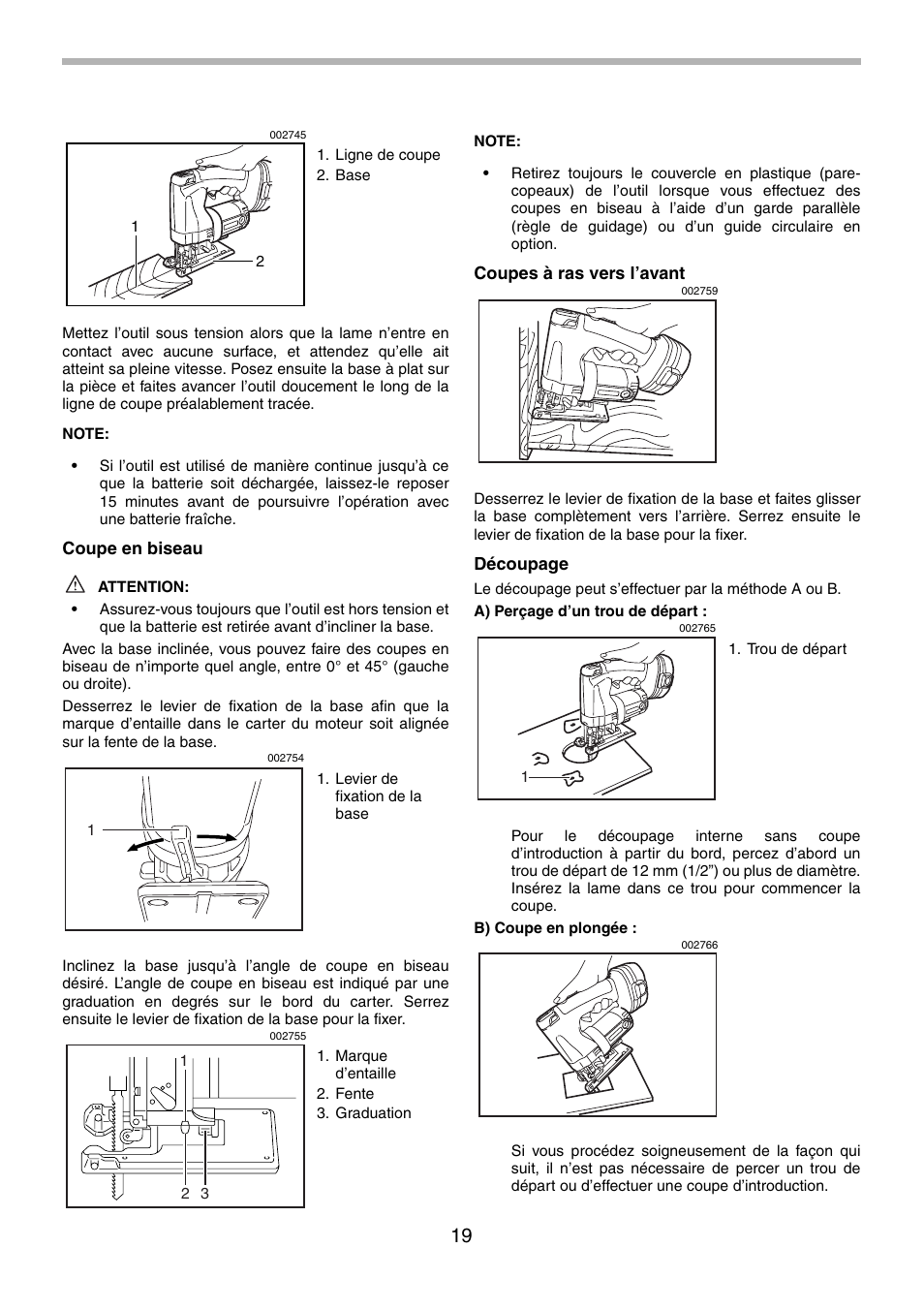 Makita 4334 User Manual | Page 19 / 36