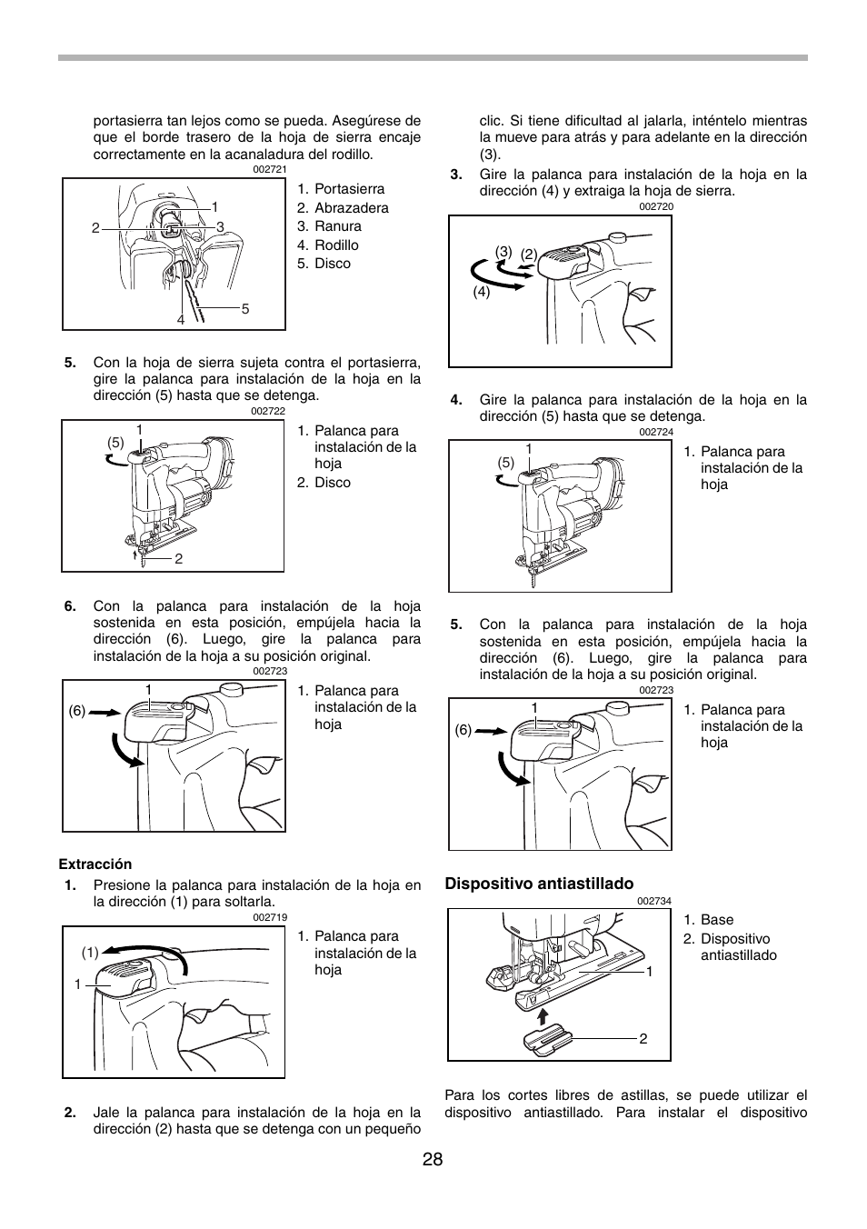 Makita 4334 User Manual | Page 28 / 36