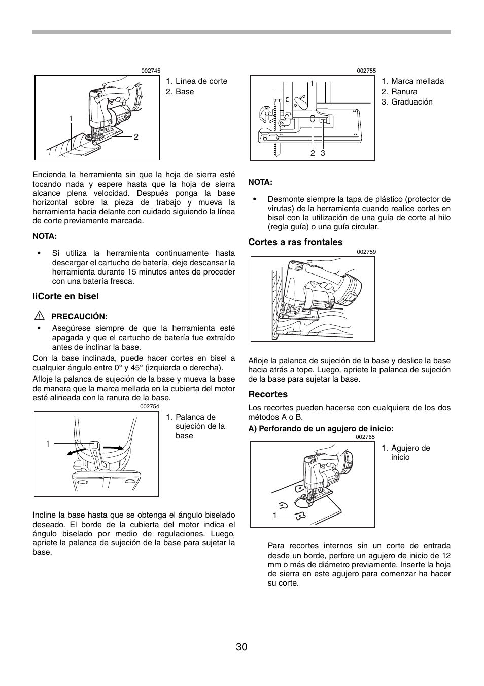Makita 4334 User Manual | Page 30 / 36