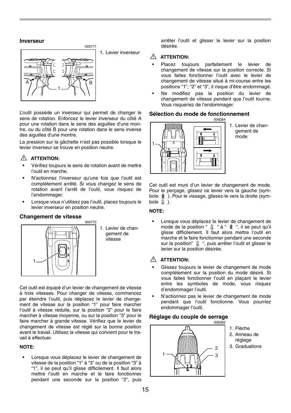 Makita 6339D User Manual | Page 15 / 32