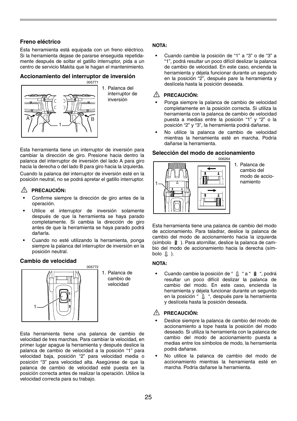 Makita 6339D User Manual | Page 25 / 32
