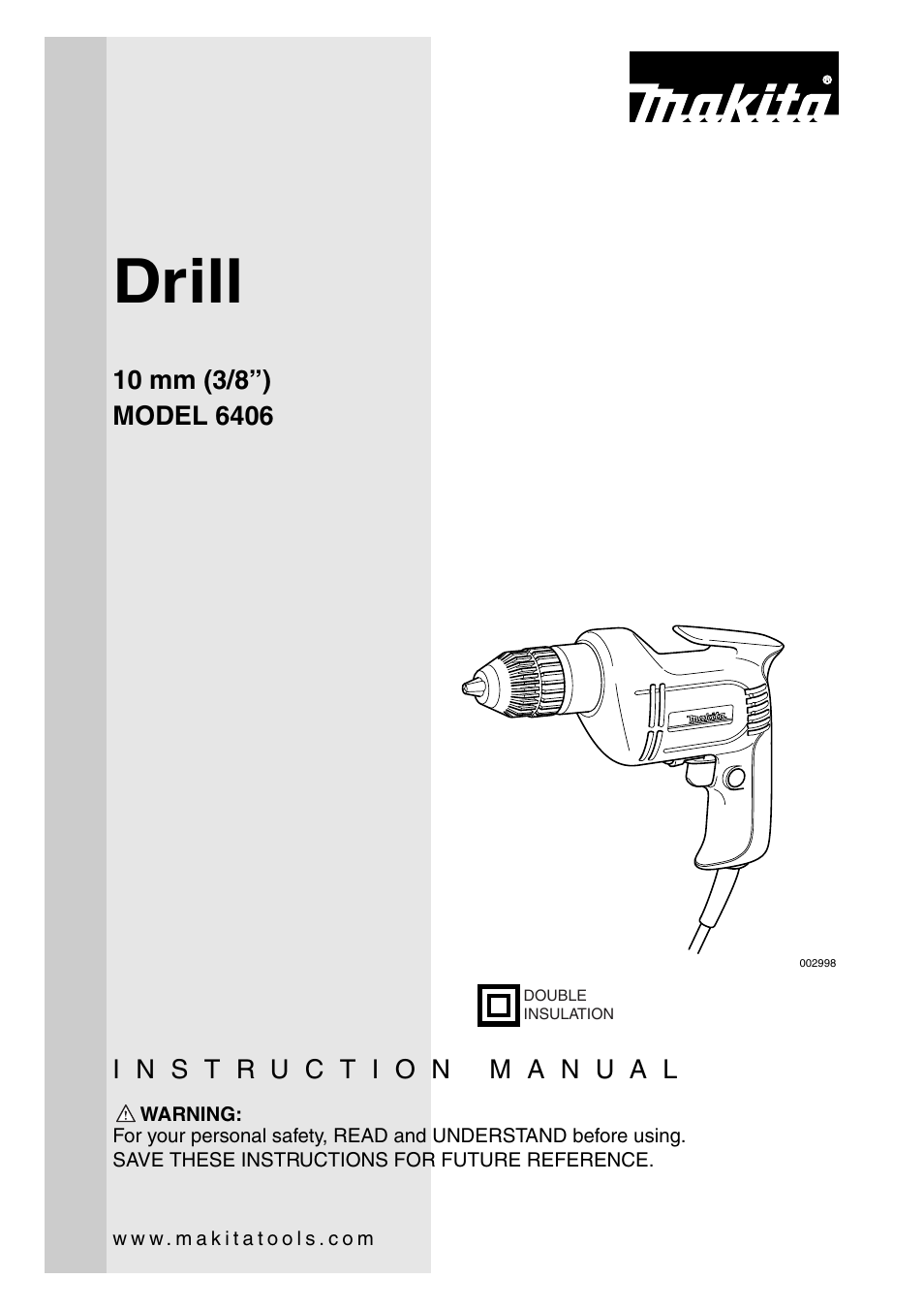 Makita 6406 User Manual | 12 pages